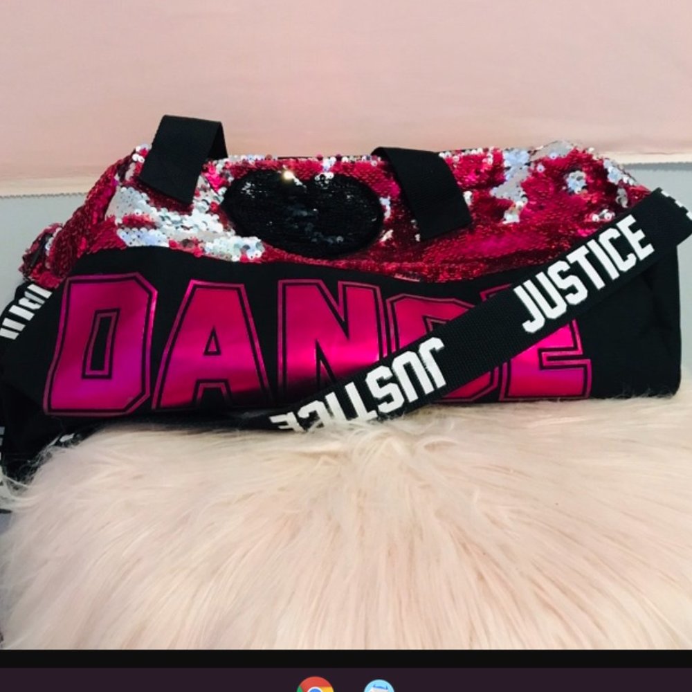 Justice flip sequin dance bag